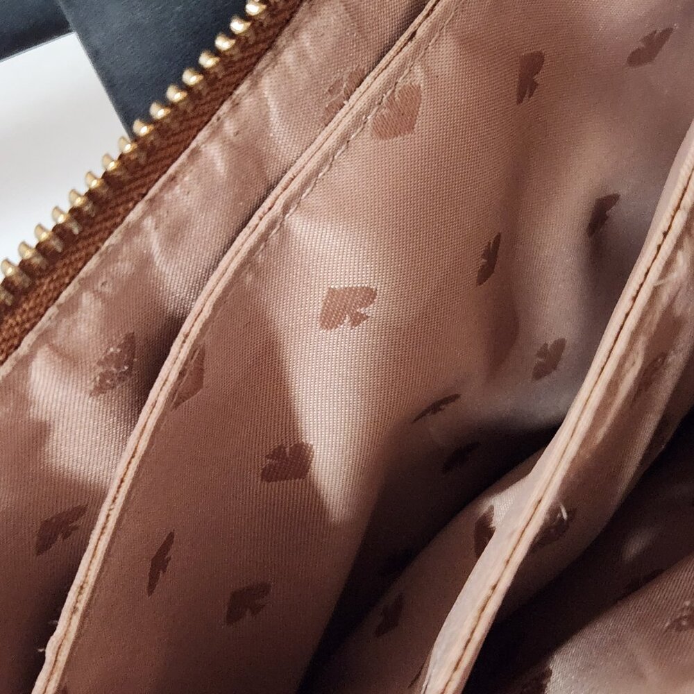 kate spade ♤ Saddle Tan Leather Crossbody Gold - Picture 11 of 16